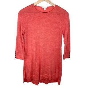 J.Jill Women’s Lightweight Merino Wool 3/4 Sleeve Sweater Size XS